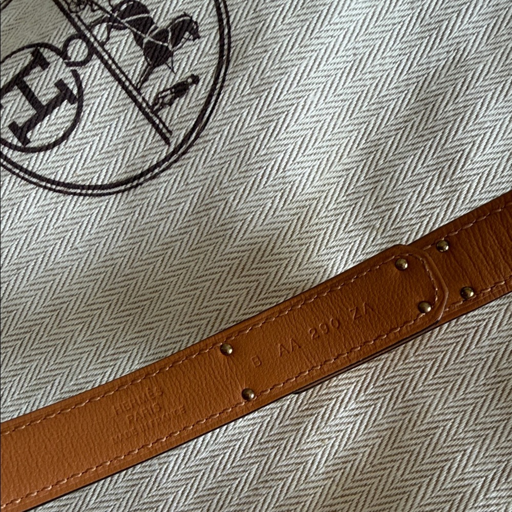 Hermes Cream and Gold Women's Belt - Picture 3 of 6